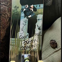 Autographed Strubing Skate Board 