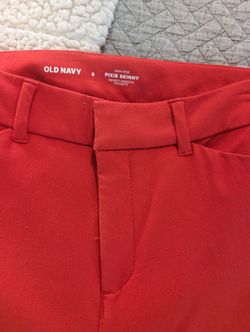 Old Navy High-Rise Pixie Skinny Orange Pants. Size 8