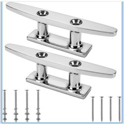 6"Boat Cleat, 316 Stainless Steel Dock Cleat with Screws, Marine Grade Rope Cleat for Deck Mooring or Nautical Decor, 2-Pack new in n Lakeland $25