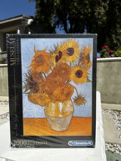 Clementoni Museum 1000 Piece Jigsaw Puzzle for Adults, Van Gogh, Girasoli