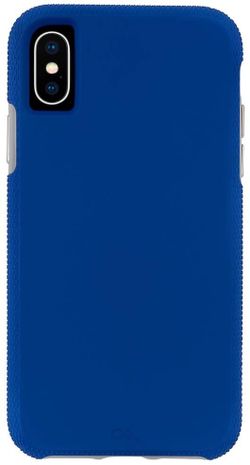 iPhone X XS Case-Mate Blue/Titanium Tough Grip Dual Layer Case
