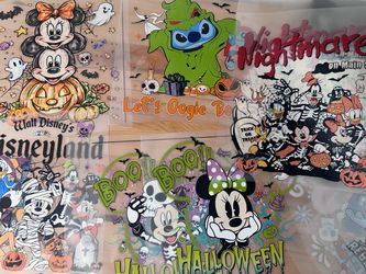 Disney Halloween DTF prints