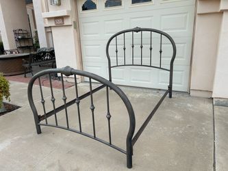 Metal  full size bed frame.