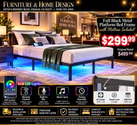 Full bedframe with mattress included