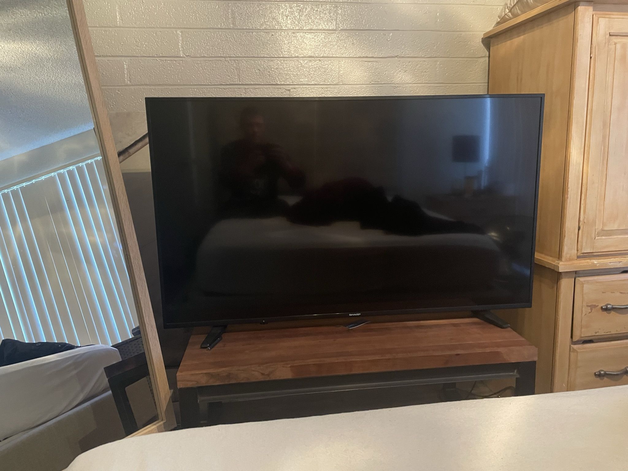 Custom Made Coffee Table - Solid Cherry Wood & Steel