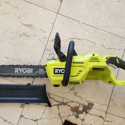 RY405100-2B 40V HP Brushless 14 in. Battery Chainsaw with  4.0 Ah Battery 