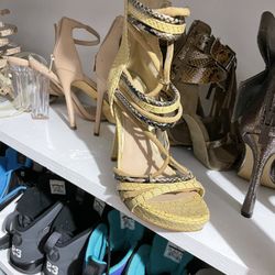 Yellow And Black Heel