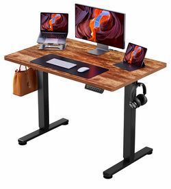Brand new brown standing desk