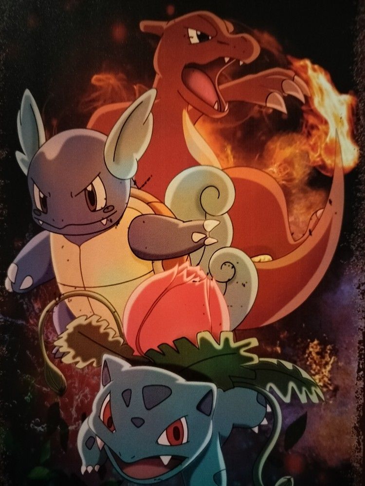 Pokemon Poster - 2nd Gen Starters