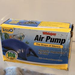 Tetra Whisper Air Pump For Aquariums Fish Tanks Turtle Tanks Ponds