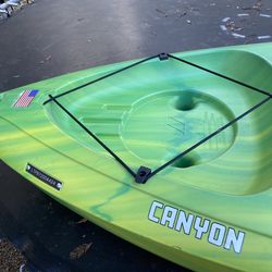 Kayak and supplies
