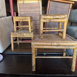 Bamboo Stools Vintage