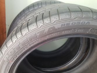 2x 275 35 19 Bridgestone potenza re050 750 on tirerack new... 90% tread look inside