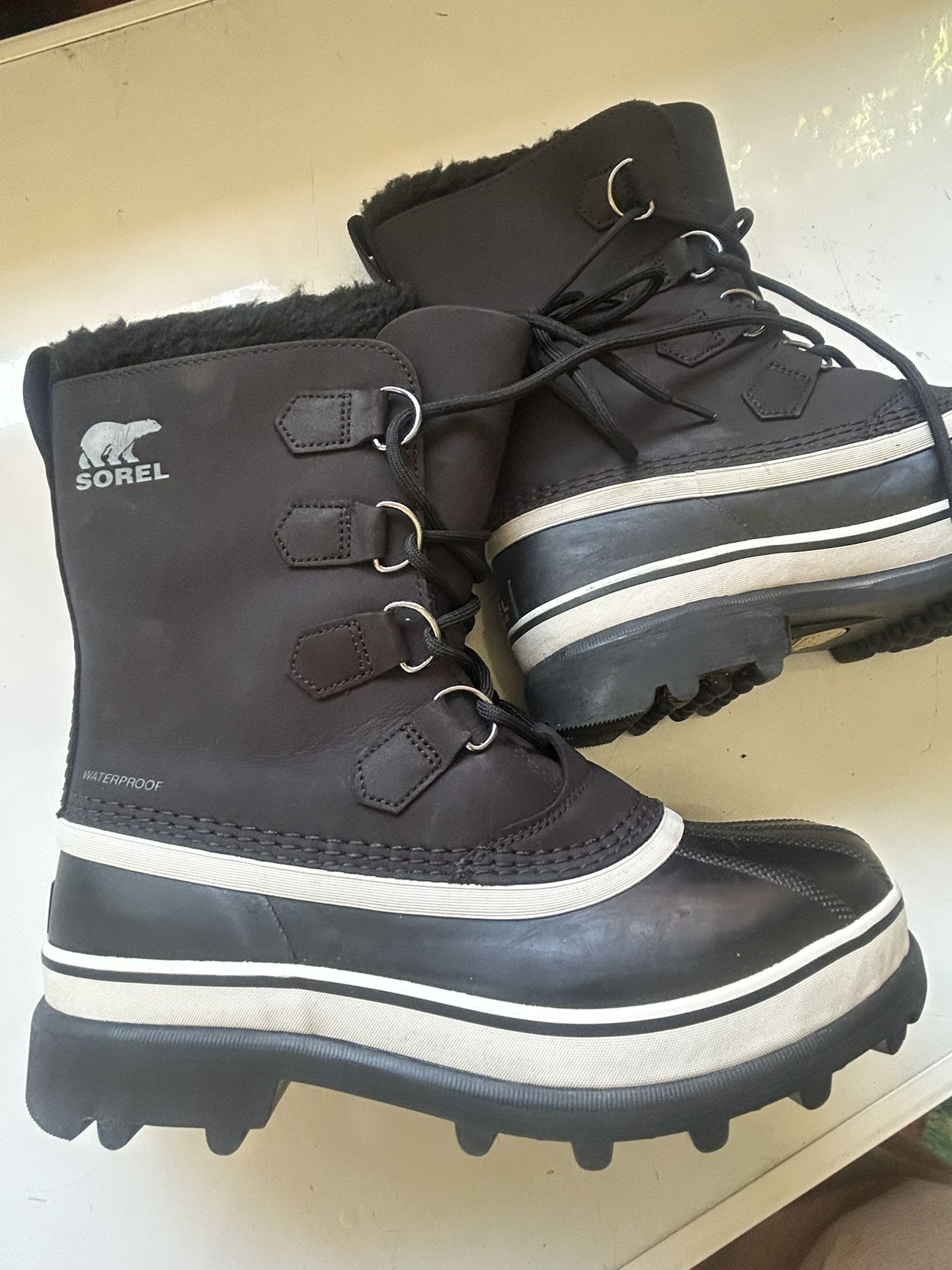 SOREL Men's Caribou Waterproof Winter Boots Size 8