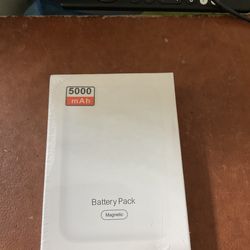 Brand new 5000 MAH power pack, sealed in the box never open