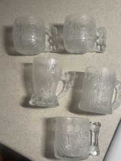 5 Flinestone McDonald’s  Glasses 