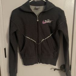 NIKE Zip Up Sweatshirt Fitted Women’s Size Small 4-6