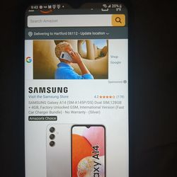 Samsung A14 never used almost brand new 65