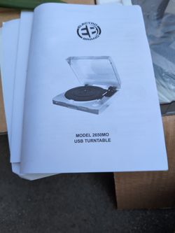 New in Box Electro Brand USB Turntable