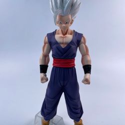 Anime Dragon Ball Z Super Beast Son Gohan White Hair Figure Statue 