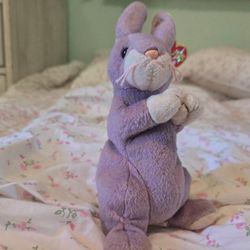 TY 2000 Beanie Baby SPRINGY THE BUNNY RABBIT 7" Bean Bag STUFFED ANIMAL Toy