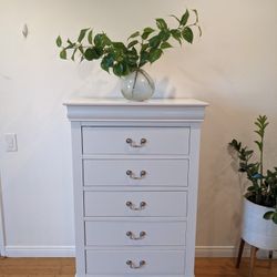 Beautiful White Solid Wood Dresser 