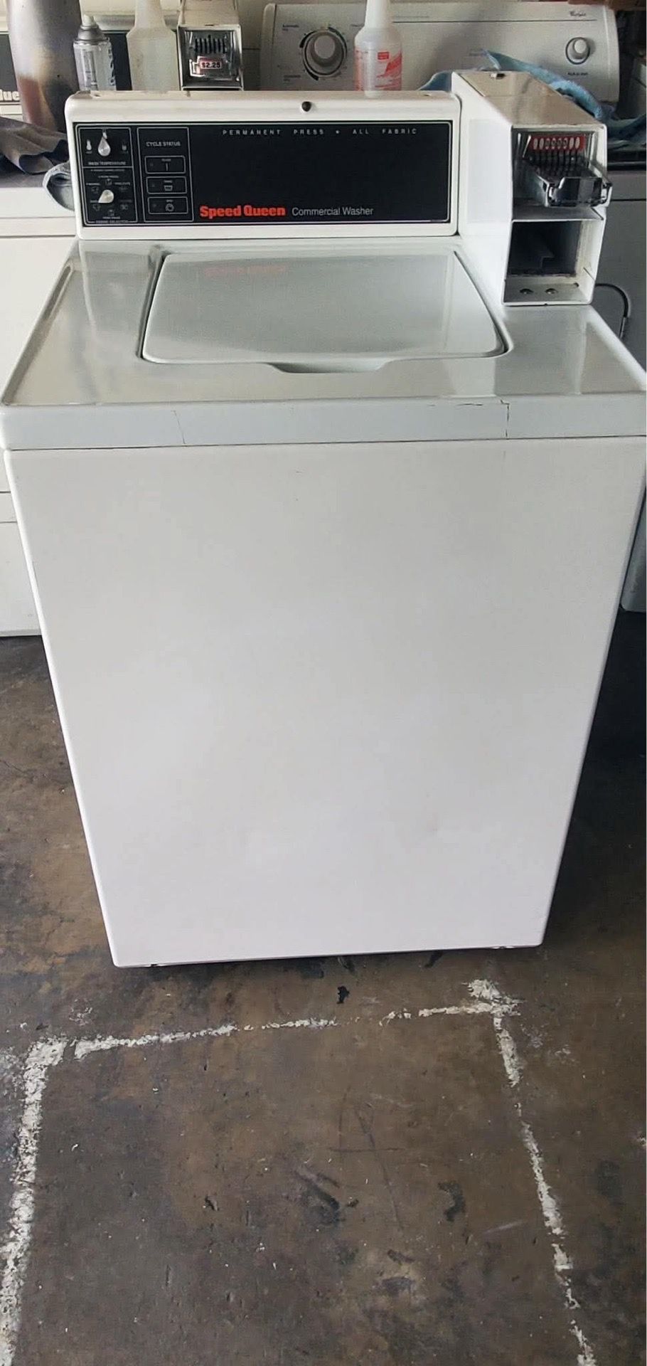 Speedqueen washer and dryer top load coin operator