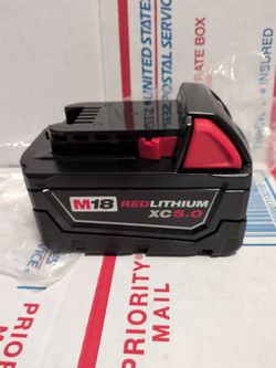 Milwaukee M18 XC 5.0 Battery  $60.00
