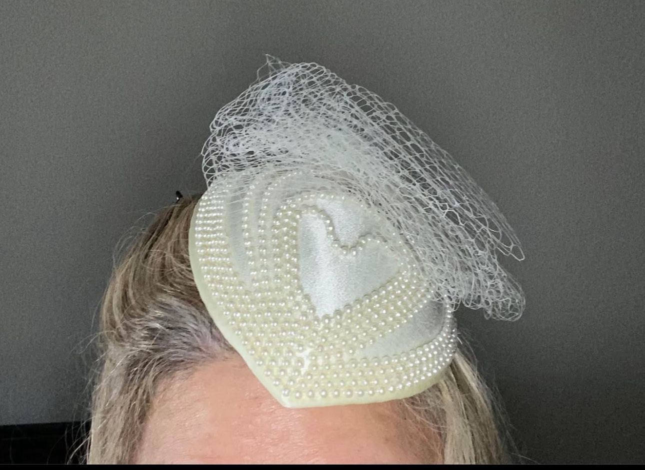 off white wedding bridesmaid fascinator hat hair head accessories accent