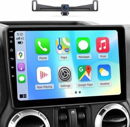 OHREX Car Radio for Jeep Wrangler JK 2007-2018 Compass Grand Cherokee Dodge Ram 1500 Upgrade Stereo with Wireless CarPlay Android Auto Backup Camera