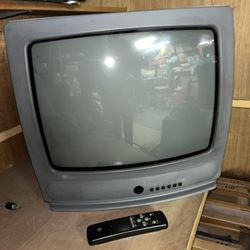 Rare - Vintage GE CRT Retro Gaming Color TV 19" 19GT310 Tested Working with Remote - Mid Century Modern