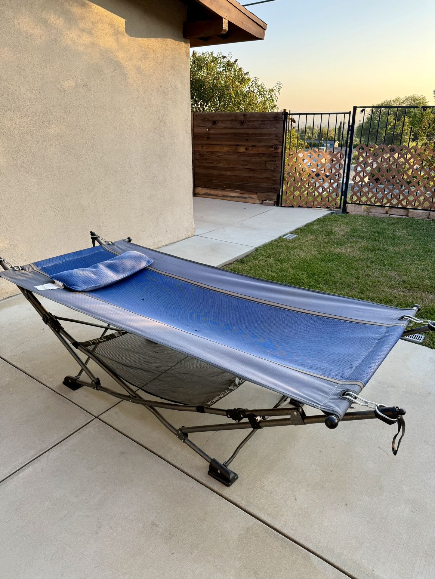 Collapsible Hammock w/ Removable Sun Shade & Carry Bag – 2-Person
