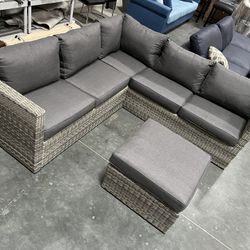 New! Patio Furniture, Patio Sectional, Sectionals, Sectional Sofa, Wicker Furniture, Outdoor Furniture, Patio Set