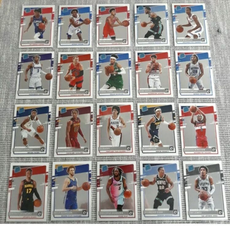 20-21 Donruss Optic  Rated Rookie Lot Of 20