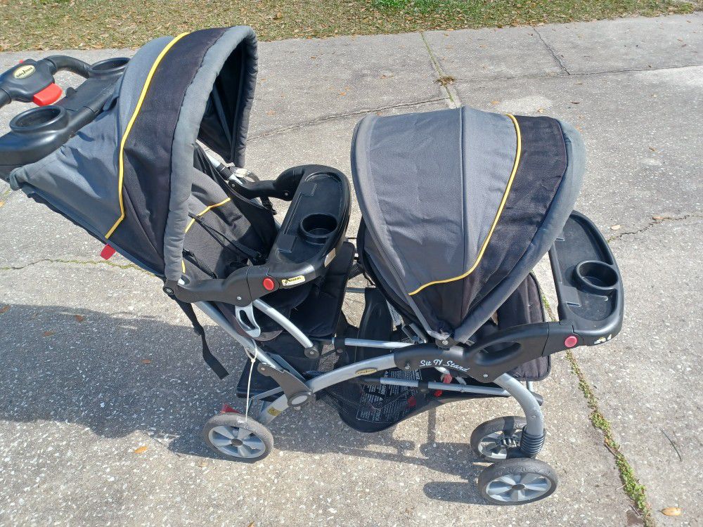 Baby Trend Sit N Stand Tandem Double Stroller - $50 FIRM 