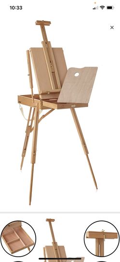 Field Art Studio Tripod Stand with Artist Sketchbox Storage Drawer, Palette for Painting and Sketching