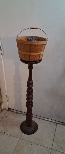 Antique Carved Wood Pedestal $60 Dlls.