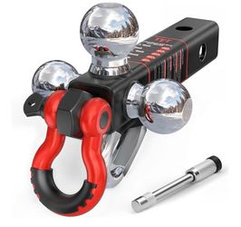 5-in-1 Tri-Ball Hitch Ball Mount for 2-Inch Receiver, 10,000 lbs