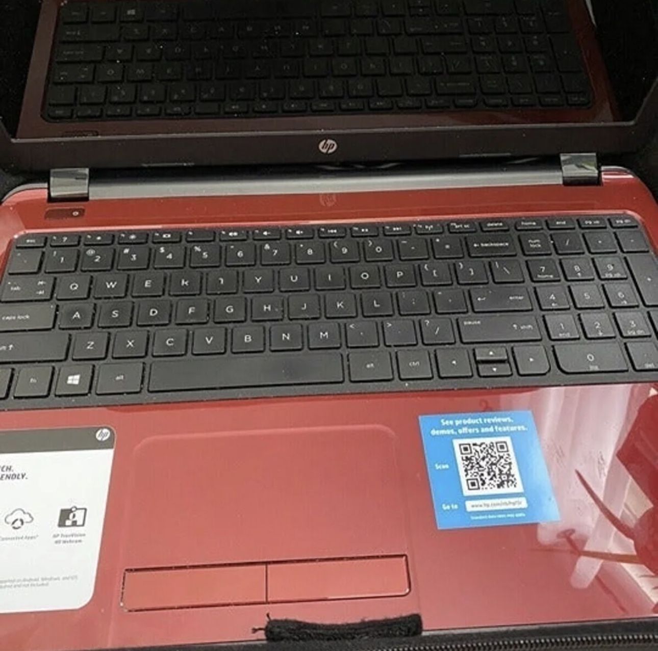 Red HP 15-F272WM Laptop 15.6