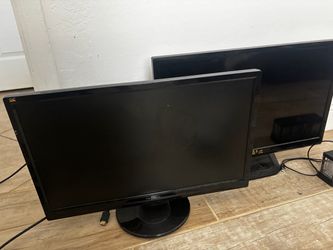 2 Computer Monitors – $40 for Both