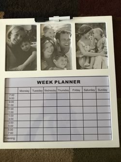 Week planner with marker brand new