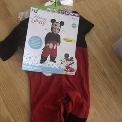 New Mickey Mouse Infant 6-12 Months Halloween Costume