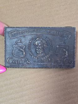 Police dept express company colts belt buckle