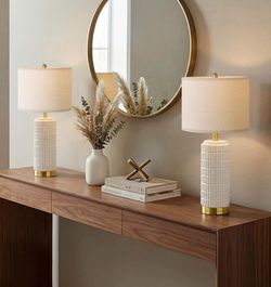 BRAND NEW Set of Ceramic Lamps