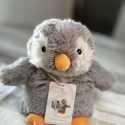 Gray Penguin Warmies stuffed Animal