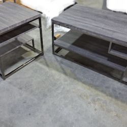 3 Piece End Table Coffee Table Set 