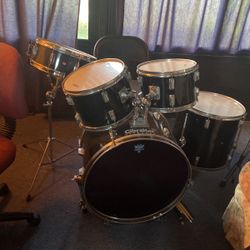 5 Piece Drum Set With Stand And Cymbals 