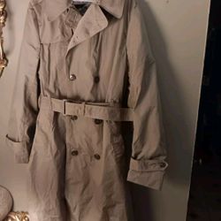 All Weather Men Military Trench Coat XL 