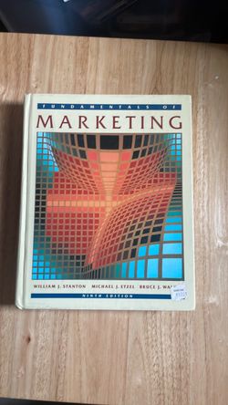 Fundamentals of Marketing Ninth Edition Textbook