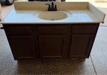 Bathroom Vanity with Sink and Faucet